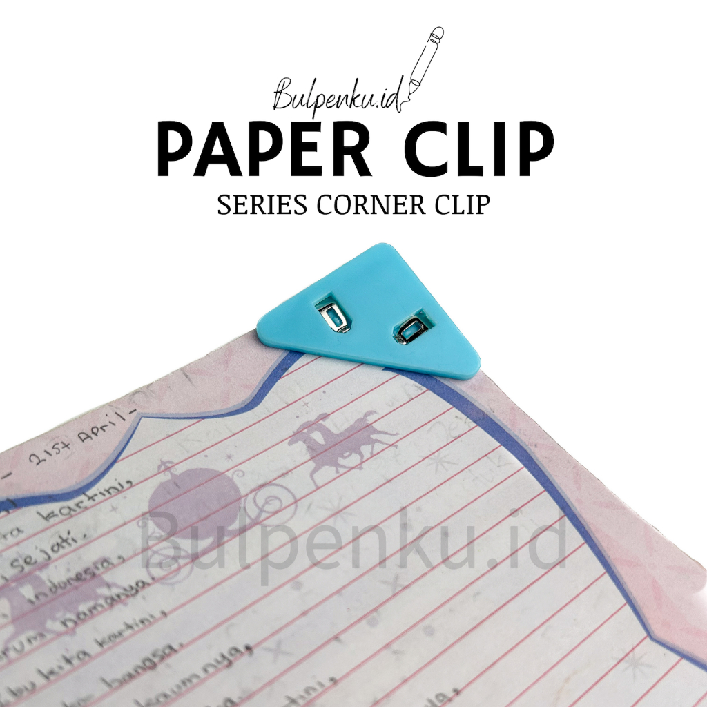 

Klip penjepit sudut/ Paper clip/ klip kertas/ klip binder/ clip binder/ klip sudut kertas