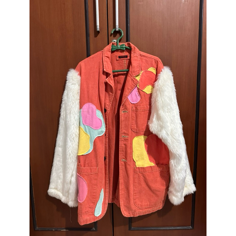 [NEW] Faux Fur Colorful Coat