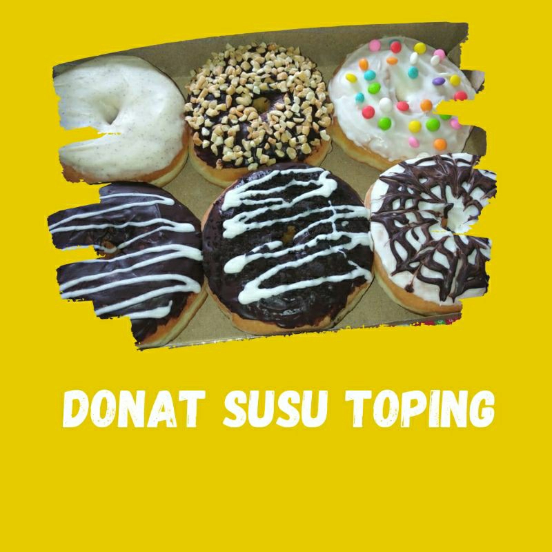 

donat susu toping campur isi 6