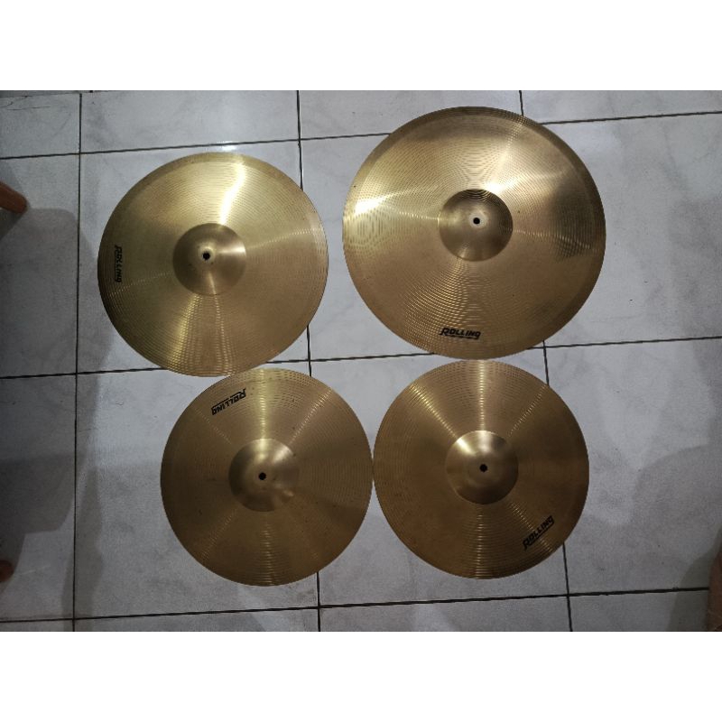 1 set Cymbal rolling hihat crash ride