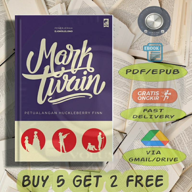 

Mark Twain Petualangan Hucklebbery - Volume