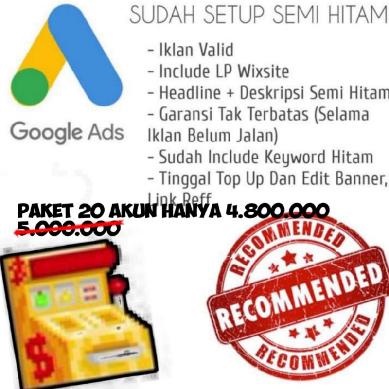 AKUN GOOGLE ADS HITAM