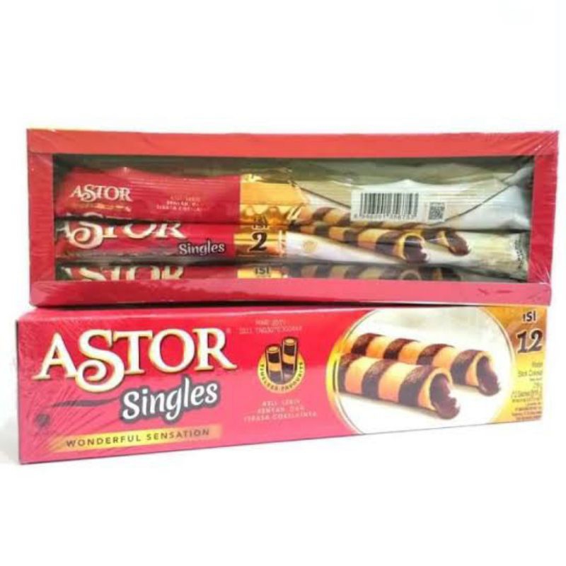 

Astor Wafer Stick Singles Box 1 box isi 12pcs 216gr