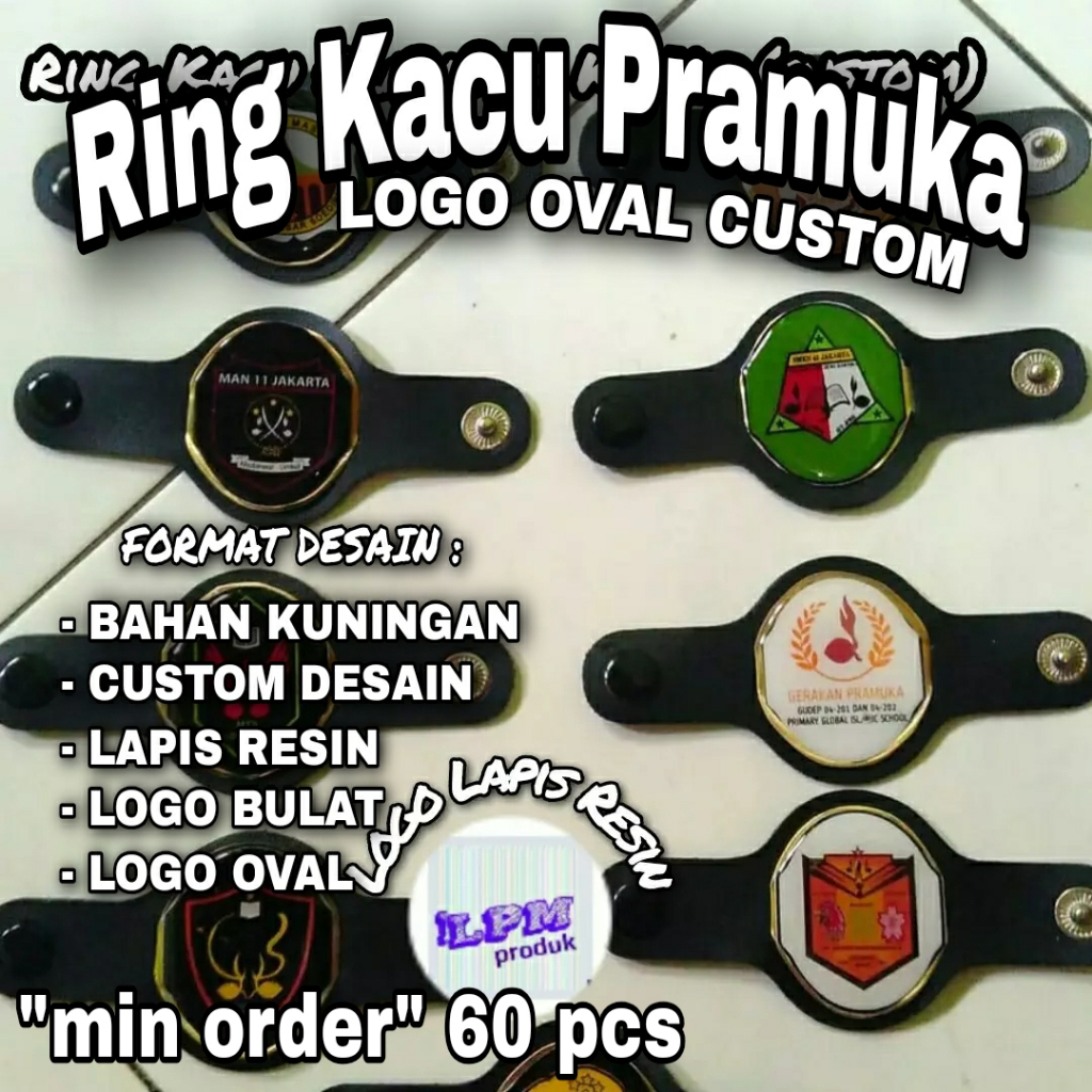 

Ring Kacu Hasduk Pramuka Oval Custom (min order 60 pcs)