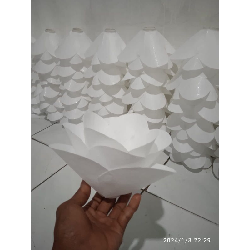 (promo) Terbaru kap bunga lampu dekorasi/Acesoris dekorasi/kelopak bunga mawar lampu dekorasi