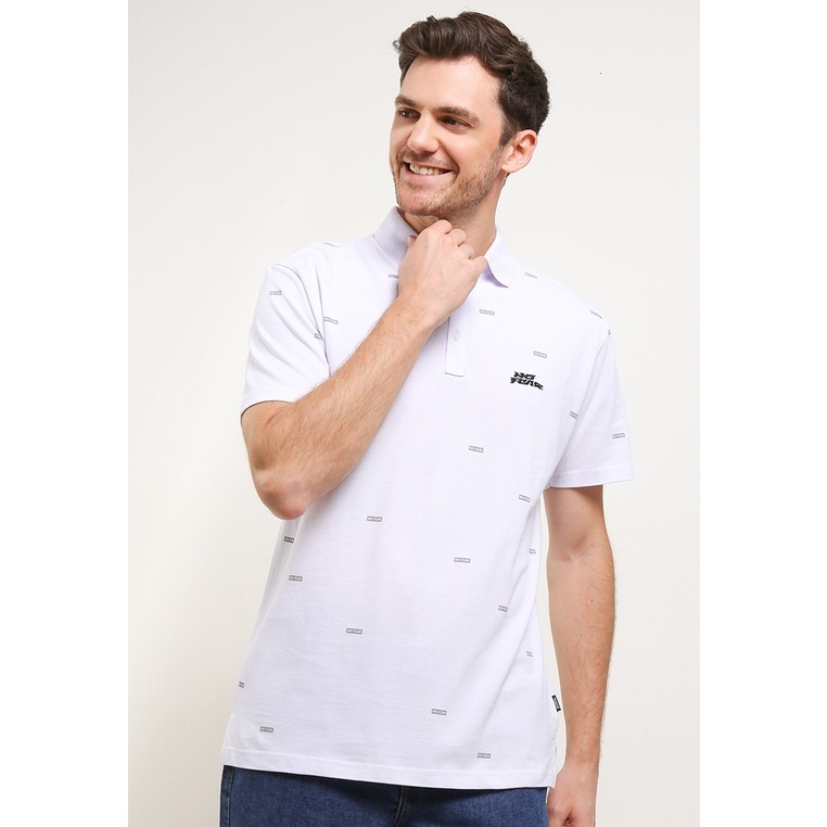 No Fear - Atomic Regular Fit Polo Shirt - White