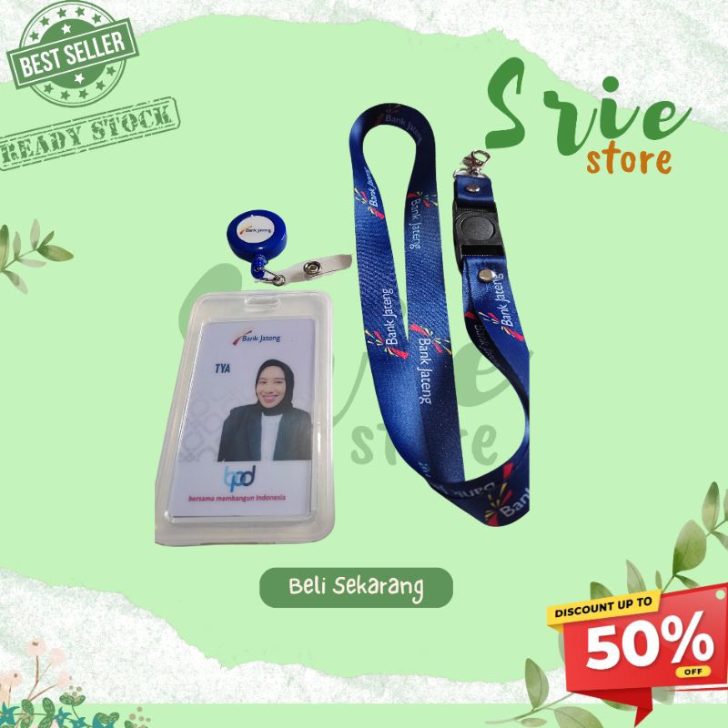 

TALI LANYARD BANK JATENG | TALI ID CARD JATENG BANK DIGITAL PRINT | TALI KALUNG BANK JATENG | GANTUNGAN BANK JATENG | GROSIR MURAH | STOK READY |