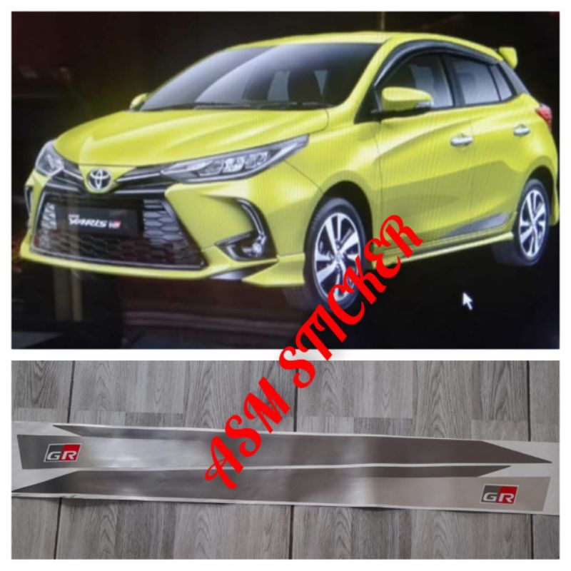 List body stiker Yaris GR Sporty 2021 / List body stiker GR Sporty Yaris, Agya, Rush, Raize