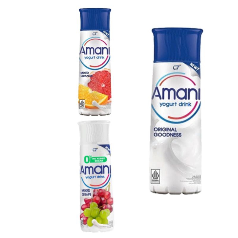 

Amani Yogurt Drink Mixed Orange/Original Pet 250 ml