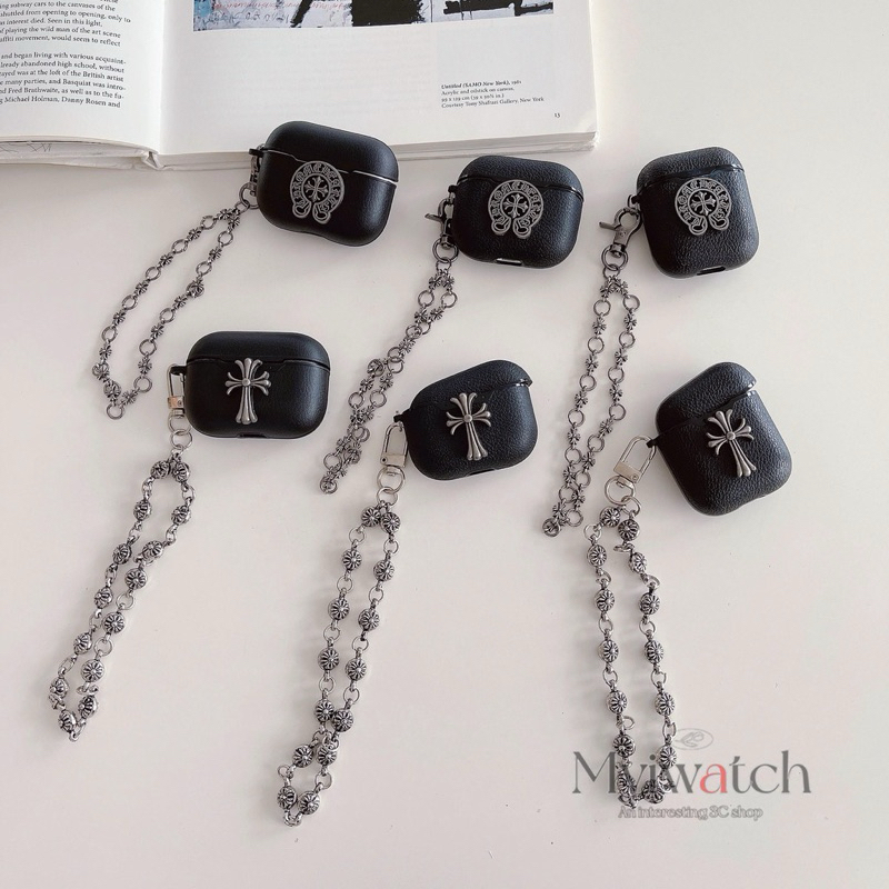 CASE AIRPODS CHROME HEARTS DESAIN LEATHER AIRPODS 1 2 3 pro 2