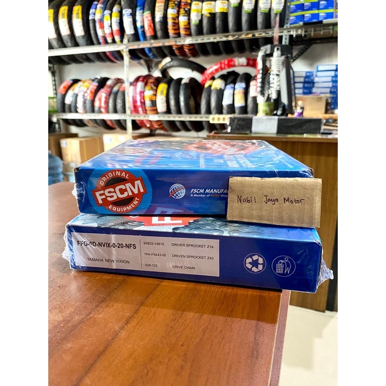GEAR SET FSCM YAMAHA NEW VIXION MOTOR ASTRA OTOPARTS NEW ORI
