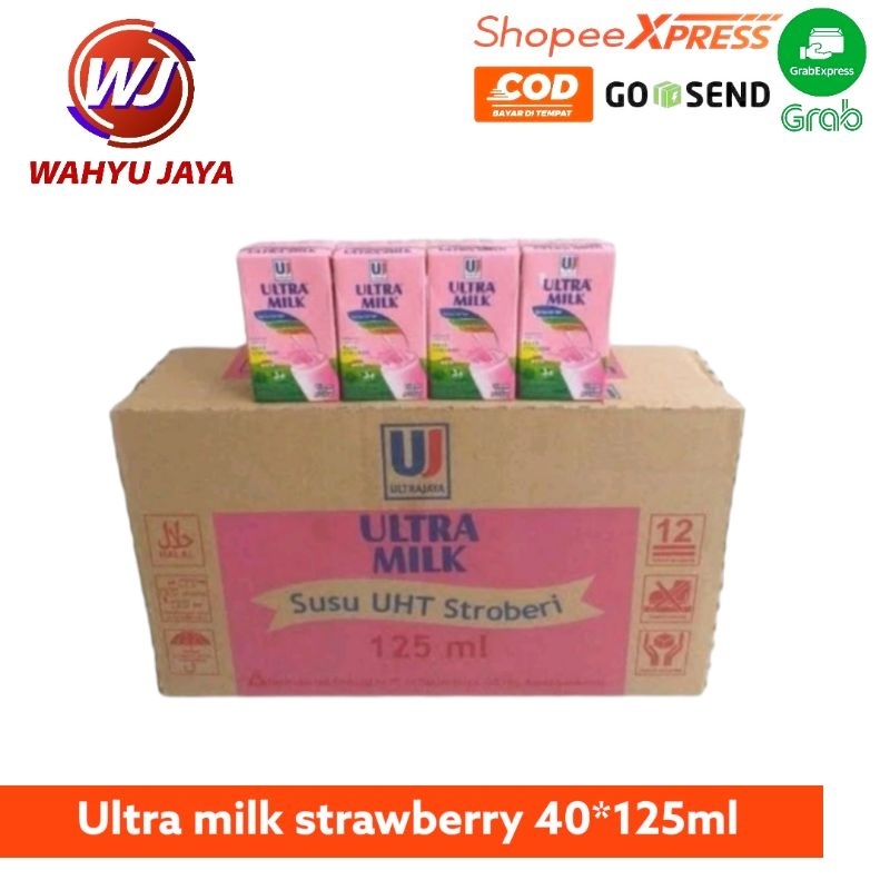 

Ultra milk strawberry 125ml dus @40