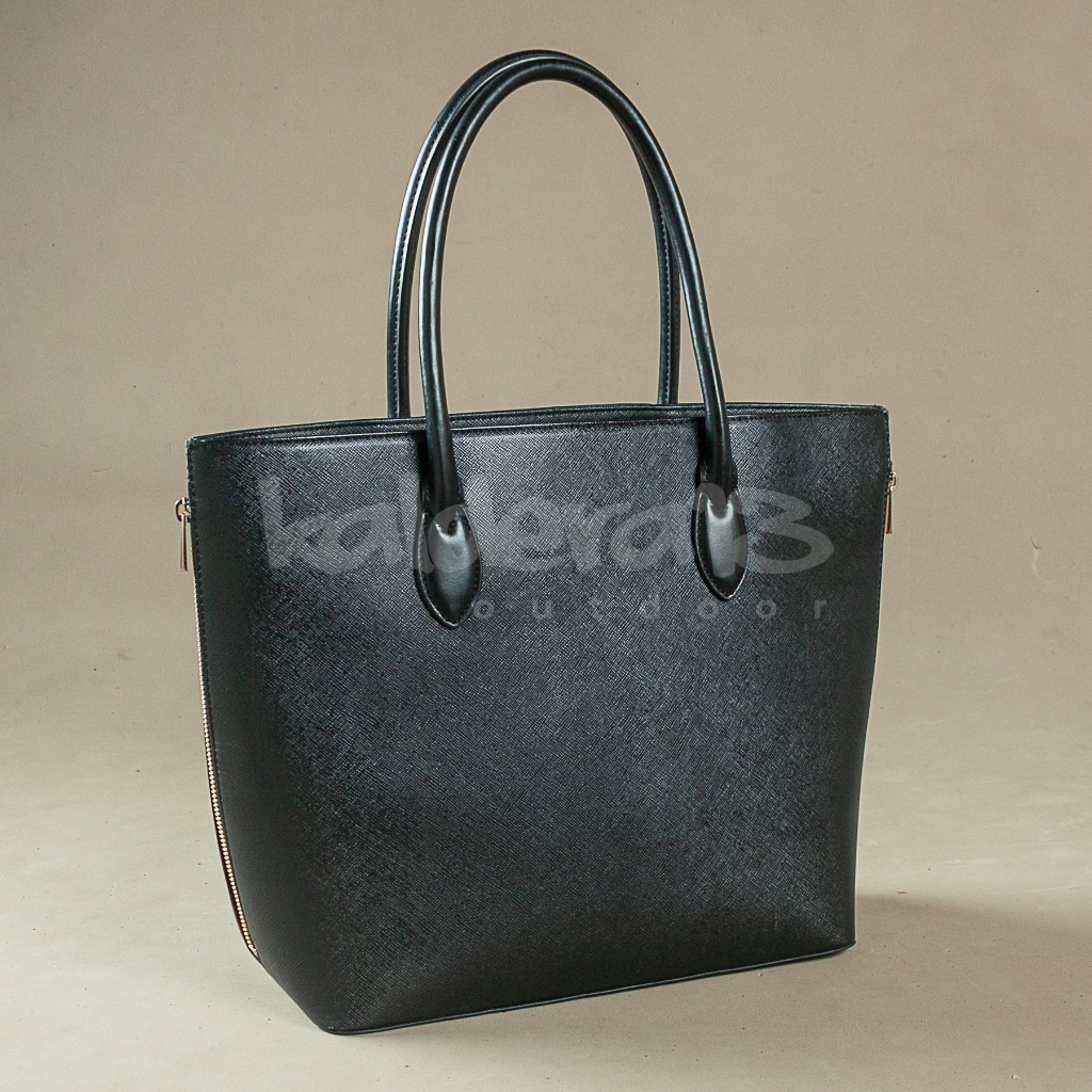 TAS H&M tote bag black vegan leather bag