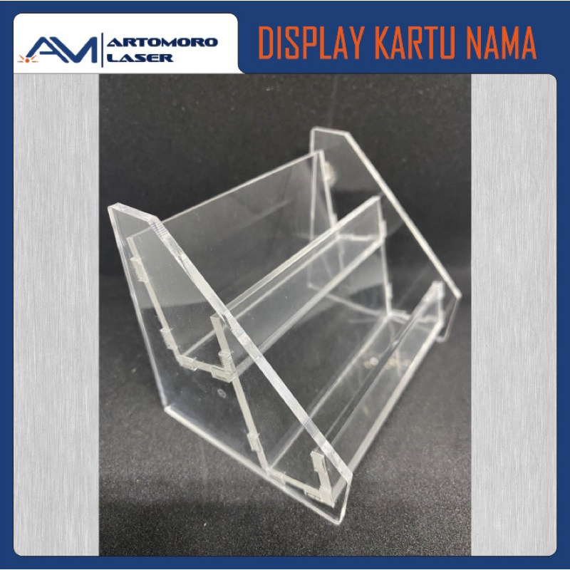 

AKRILIK DISPLAY KARTU NAMA / TEMPAT KARTU NAMA / NAME CARD HOLDER ACRYLIC / STAND KARTU NAMA 2 SUSUN