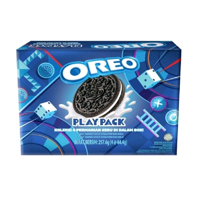 

OREO PLAYPACK 4 @64.4g GRATIS MAINAN DLM KEMASAN