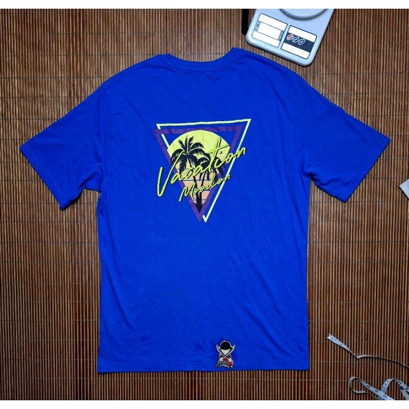 Baju Kaos SPAO Tshirt Oblong Biru XL