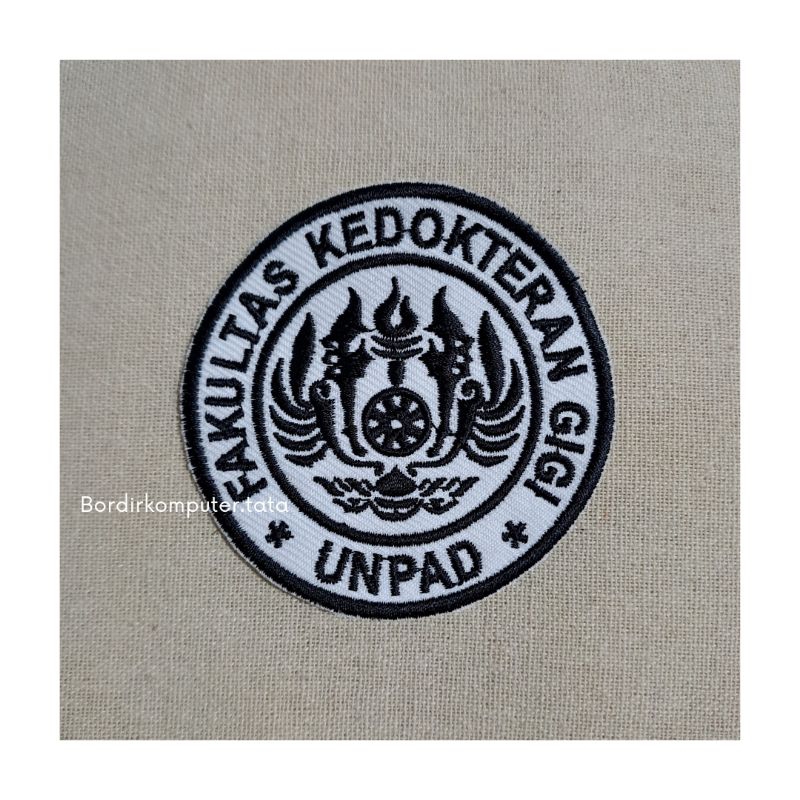 EMBLEM BORDIR/ BADGE BORDIR/ PATCH BORDIR LOGO FK KEDOKTERAN GIGI  UNPAD