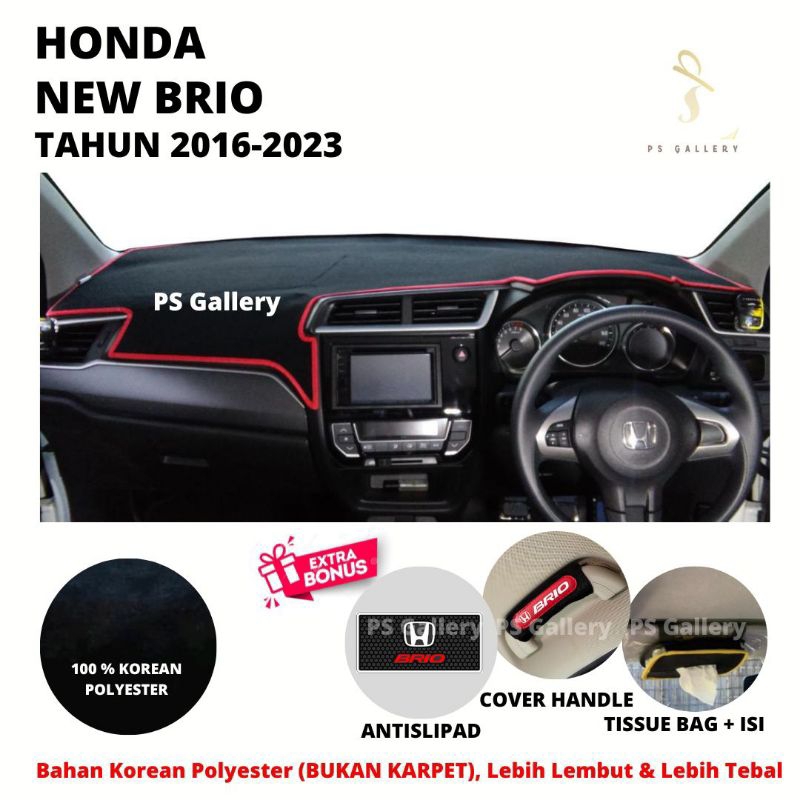 Aksesoris Premium Alas Cover Dashboard Mobil New Brio Tahun 2016-2023
