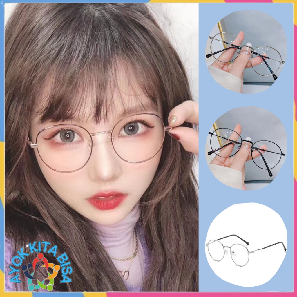 AKB Kacamata Photocromic Anti Radiasi 6657 Kaca Mata Wanita Pria Anti Silau Sunglasses Korean Style 