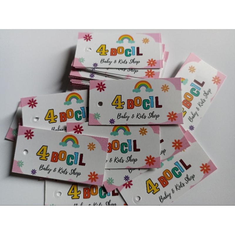 

Lebel Hangtag request desain sesuai nama toko nya ya