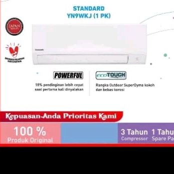 AC PANASONIC LN 5WKJ 1/2PK  / 9WKJ 1PK UNIT SAJA / LENGKAP PEMASANGAN