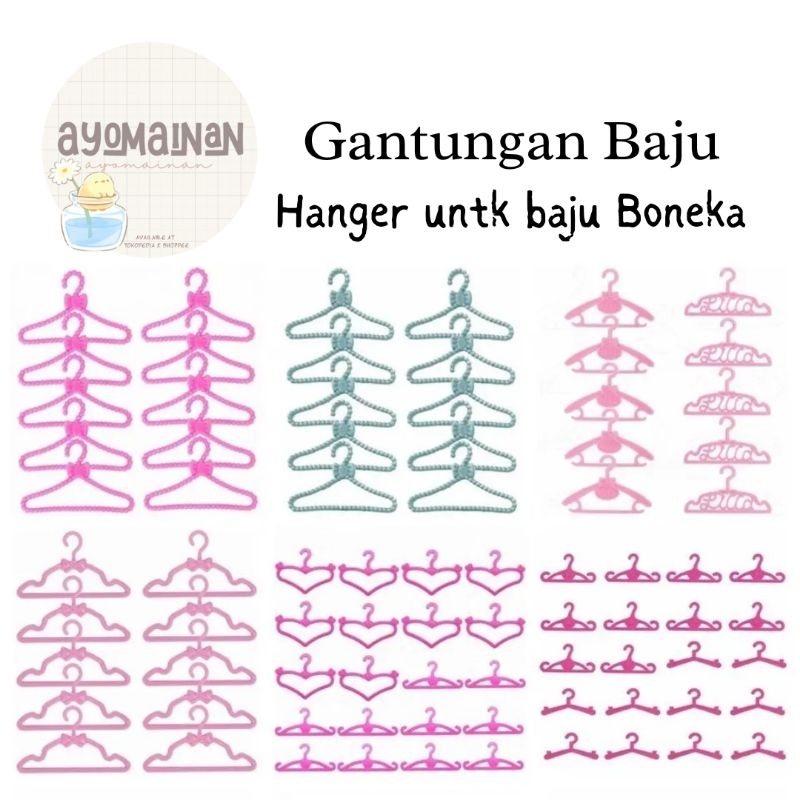 Gantungan Baju Boneka & Rak