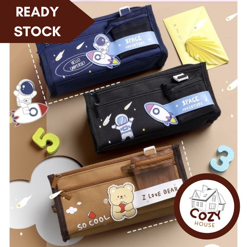 

PLATO Kotak Tempat Pensil Alat Tulis Anak Pencil Case Pouch Premium
