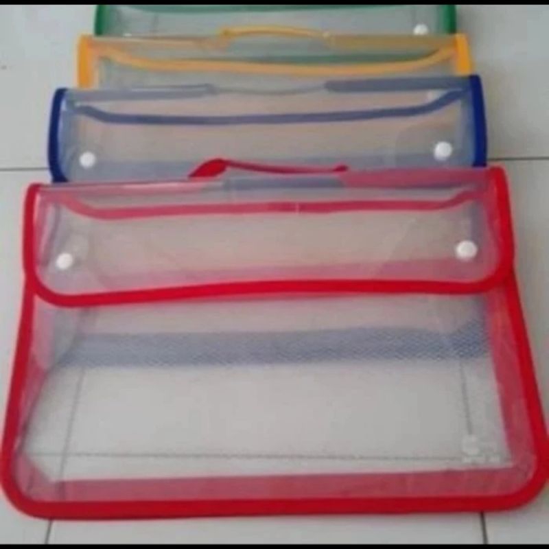 MAP KANCING PLASTIK MODEL TENTENG / map zipper kancing