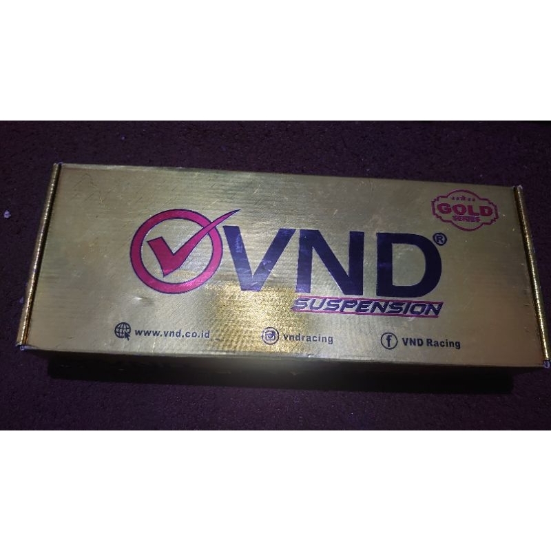 SHOCK BELAKANG VND PREMIUM AK 999 B1 MIO BEAT NEX SCOOPY WARNA TITANIUM RED ORIGINAL