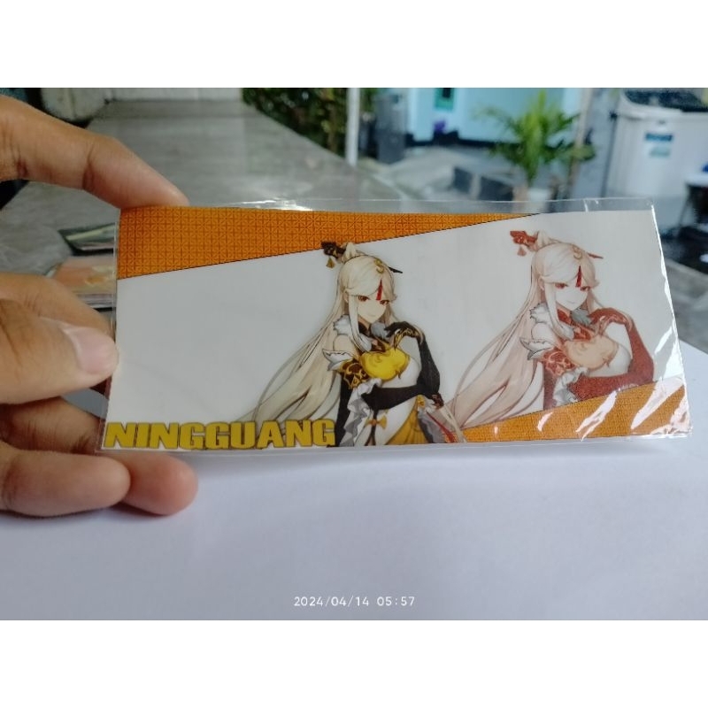 

Stiker strip Medium Ningguang Genshin Impact.Stiker vinyil tahan air
