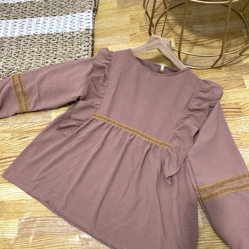 SAKA BLOUSE WANITA / BLOUSE KOREA / BLOUSE RAYON CRINKLE