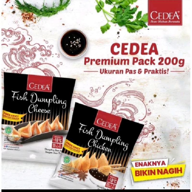 

CEDEA DUMPLING KEJU DAN AYAM KEMASAN 200GR DUS ISI 20 BKS