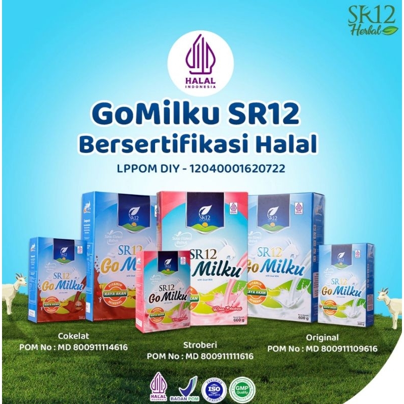 

GO MILKU SR12 SUSU KAMBING ETAWA HALAL BPOM