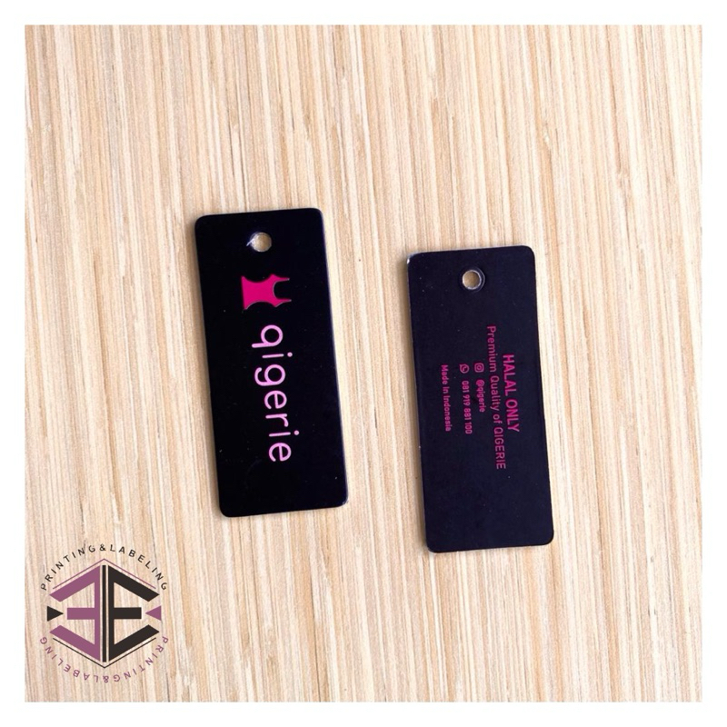 

HANTAG TEBAL SPOT UV PREMIUM hantagcustom/tagbaju/labeltag/hantag