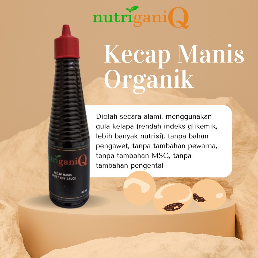 

Kecap Organik Kecap Manis NutriganiQ Non MSG Non Pengawet Umami Alami