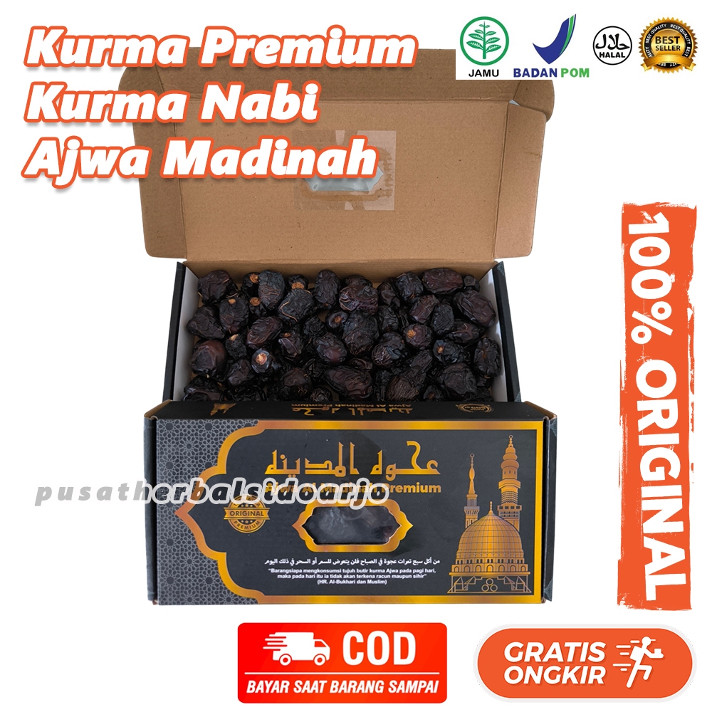 

Kurma Ajwa Barari 500 gram Premium Kurma Nabi Ajwa Madinah