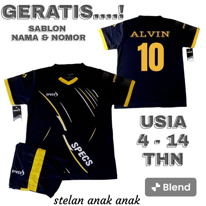 (FREE SABLON NAMA) BAJU OLAHRAGA ANAK CEWEK COWOK BAJU BOLA,FUTSAL DAN BADMINTON CEPAT KERING DAN NY
