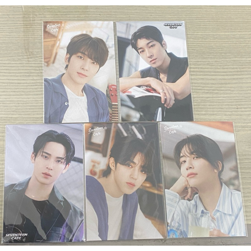 SEVENTEEN CAFE POSTCARD SET SCOUP JEONGHAN WONWOO MINGYU
