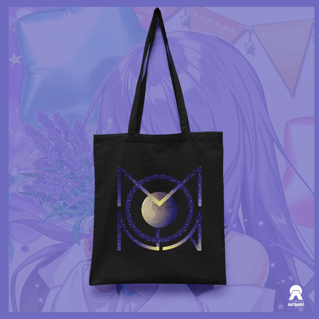 Totebag Moona Hoshinova Hololive Indonesia Holo JP Area 15 Canvas Vtuber Antihero Cloth