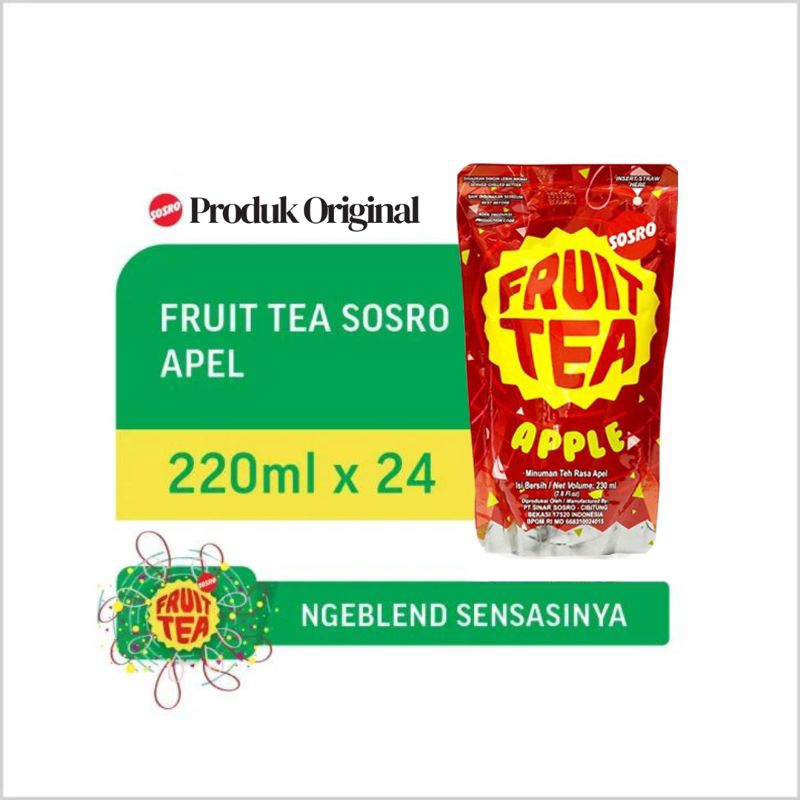 

Fruit Tea Pouch Apel 220 ML