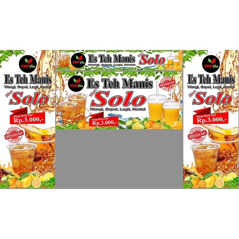 Stiker es teh manis solo