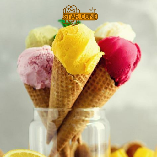 

ADY78 PAKET STAR CONE 50pcs Mini Cone ffle Sugar Cone Eskrim
