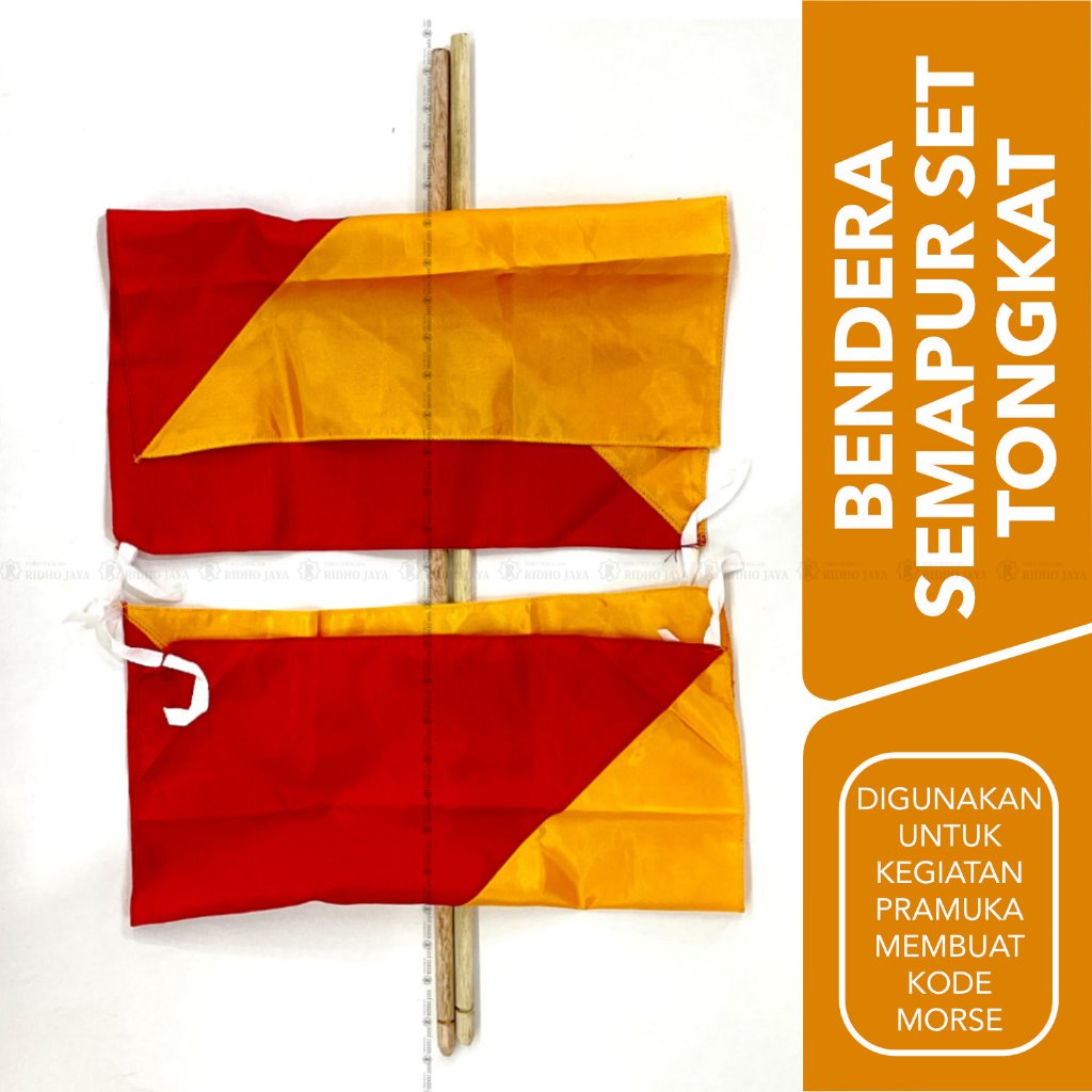RIDHO JAYA - SEMAPUR PRAMUKA/Bendera Pramuka/sepasang