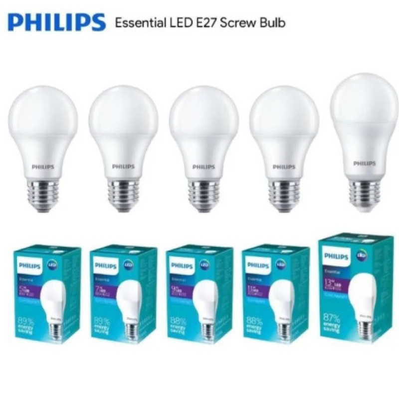 lampu philips essential led