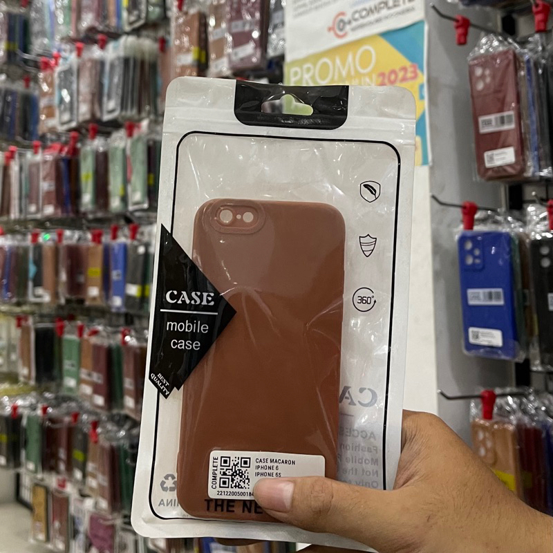 CASE IPHONE 6 / IPHONE 6S MACARON SOFTCASE TEBAL FOTO ASLI
