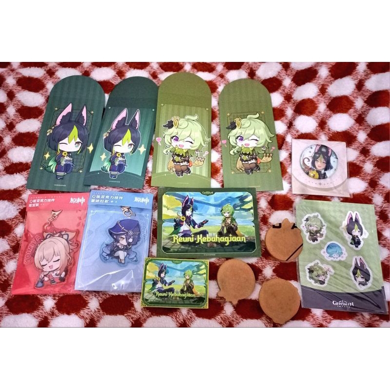 Genshin Impact Event Offline Reuni Kebahagiaan Badge Postcard Sticker