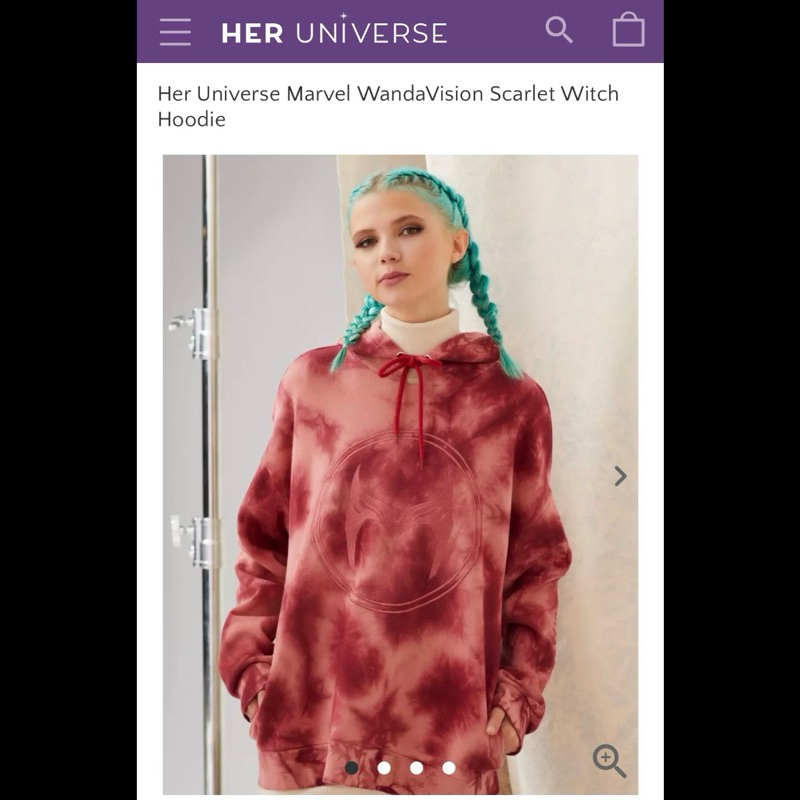 Scarlet Witch Hoodie WandaVision Official Licensed Merchandise Preloved Disney Marvel Wanda Maximoff