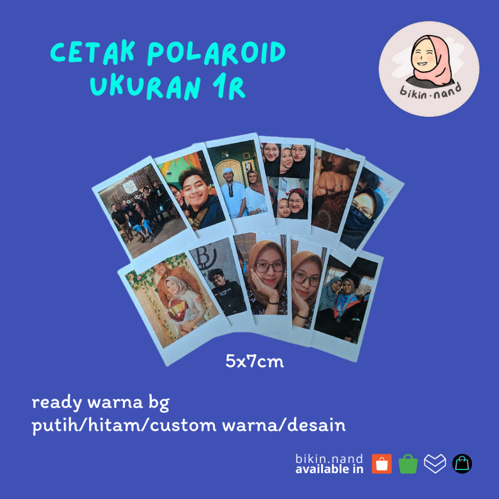 

Cetak Foto Ukuran 1R (5x7cm) - TANPA MINIMUM PEMESANAN - Murah PROSES KILAT Berkualitas