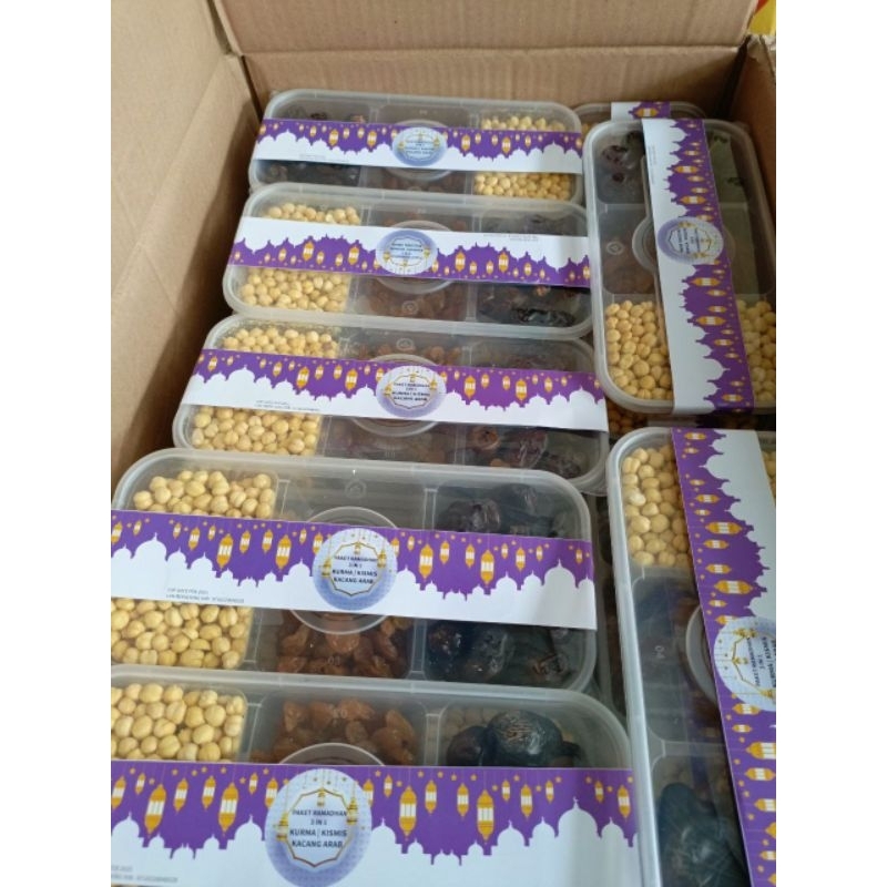 

Paket 3in1 Kismis kacang Arab kurma
