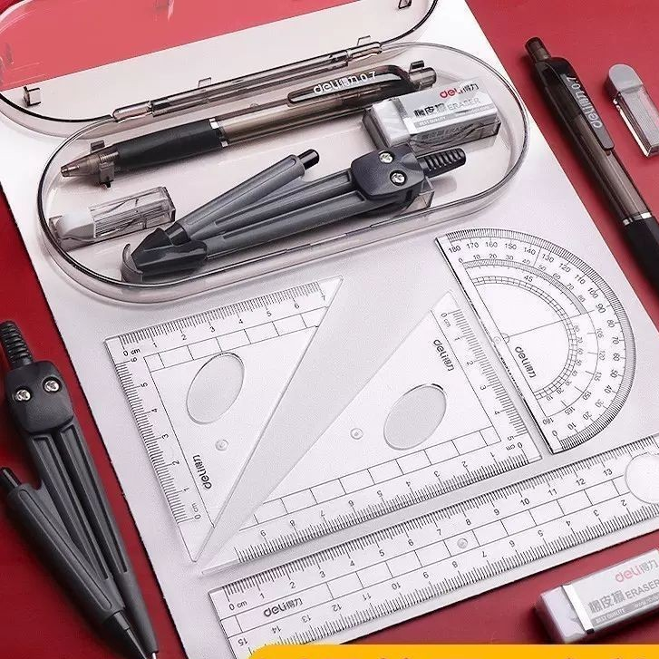 

Penggaris Kompas Set Penggaris Set Lengkap Kompas Besi Penggaris Gambar